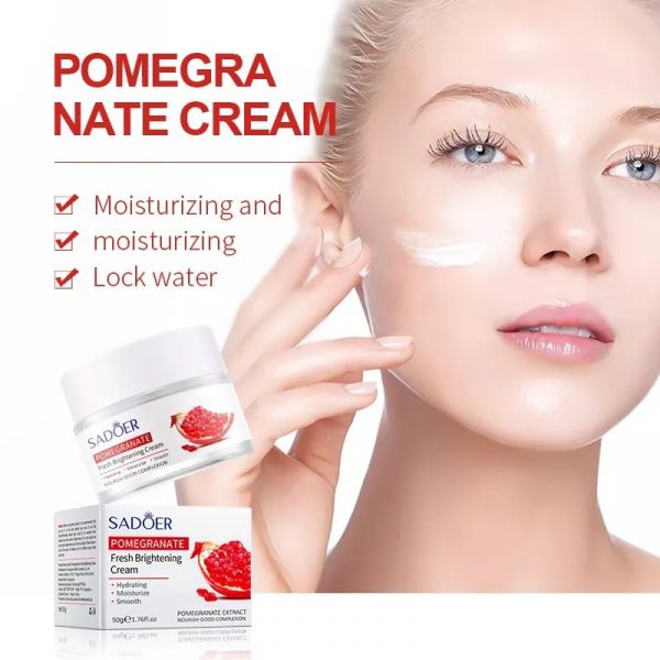 SADOER Anti-aging face cream Pomegranate - Skin regeneration and restoration, 50g